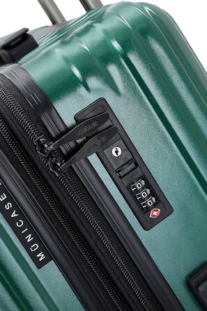 Замок для валізи TSA, набір валіз, тріумф, міцний корпус (темно-зелений, середній, Mittler)