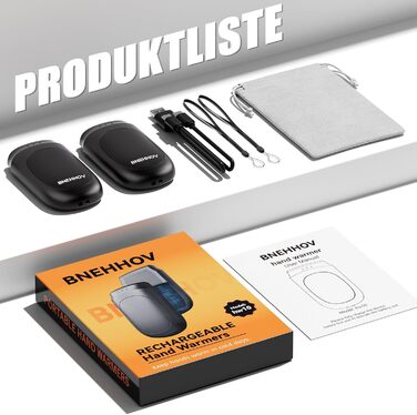 Електричний грілка для рук 2-в-1, 6000 mAh з магнітом, багаторазовий, 3 режими нагріву, USB-зарядка, компактний