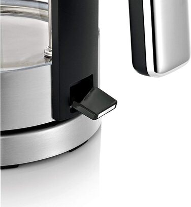 WMF Lono Glass Kettle 1.7 Liter, Glass Kettle with Scale Filter, Cordless, 3000 Watts, Matte Stainless Steel