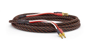 Акустичний кабель Dynavox Perfect Sound Flex (5м, пара), Hi-Fi кабель з позолоченими банановими роз'ємами, беззбиткова передача сигналу, високочиста мід OFC