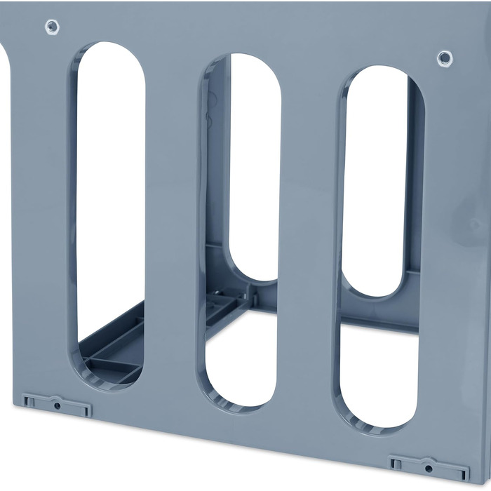 Вбудований відрізок для сміття Relaxdays для кухні, висувний, для під шафки, 15 л + 2x8 л, пластик, сірий