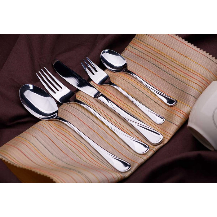 Набір столових приборів Kinghoff на 72 предмети для 12 осіб, метал, глянцевий