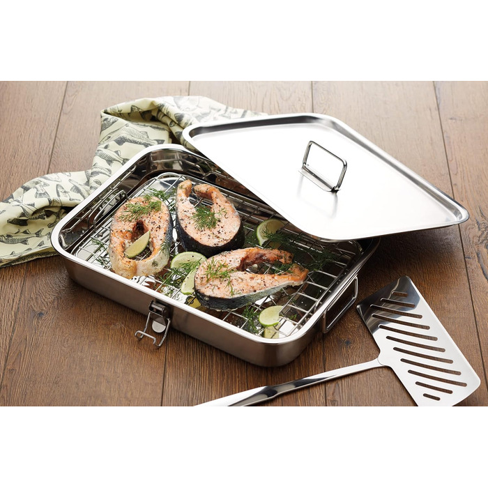 Коптильня KitchenCraft BBQ/Grill для духовки та гриля, 37,5x27 см