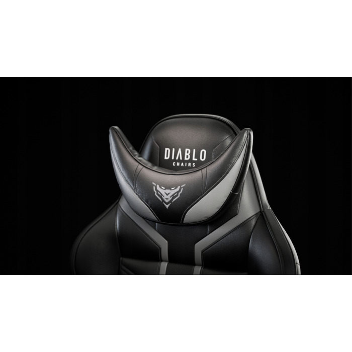 Ігрове крісло Diablo Chairs Diablo X-Ray, штучна шкіра, чорне