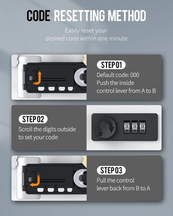 Шкафчик для ключів Uniclife на 60 позицій з комбінацією та ключовим замком, цифровий, з регульованими полицями (20 ключів, білий)