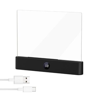 LED лампа для читання Leselampe Buch: світлодіодна панель з 3 режимами та таймером, USB-зарядка, нічник на приліжкову тумбочку (чорна)