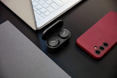 Навушники бездротові Denon PerL Pro Premium чорні з шумозаглушенням та адаптивним звуком Masimo