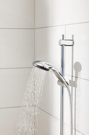 Душова лійка GROHE Vitalio Start 100 кругла, хром, 3 струмені, водозберігаюча, універсальне кріплення