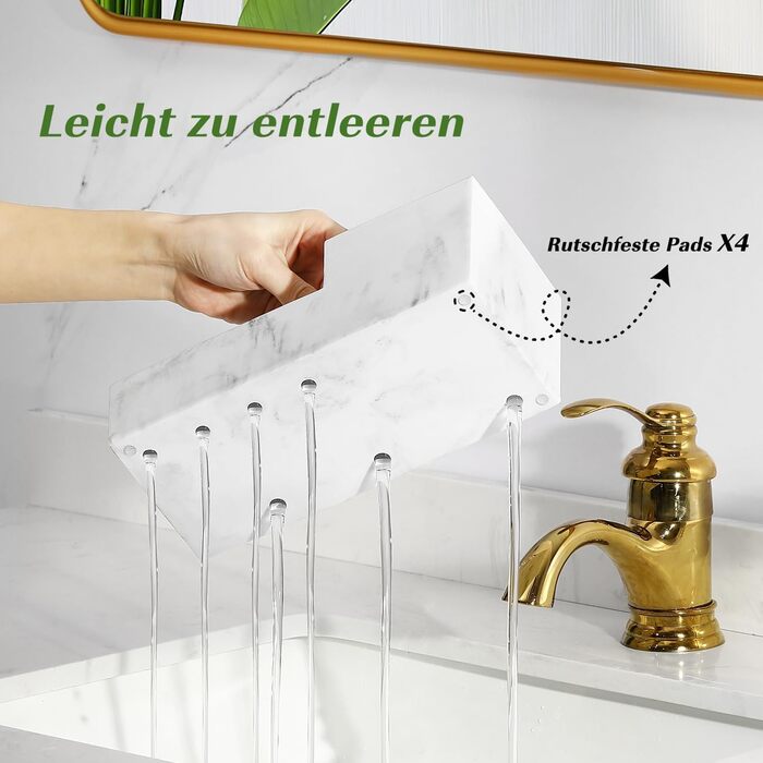 Тримач для зубних щіток Luxspire з 5 відсіками: органайзер для електричних зубних щіток, сімейний тримач, велика місткість, для зубної пасти та бритв