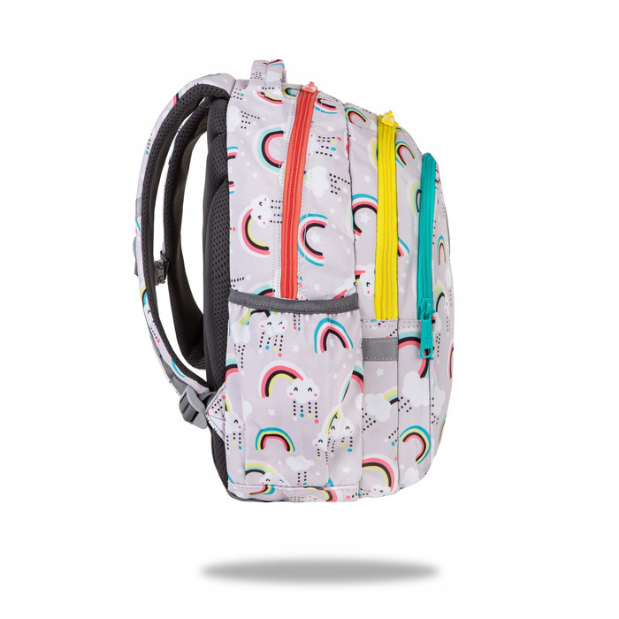 Багатовідсінковий шкільний рюкзак CoolPack, сіро-сріблястий, рожевий, багатоколірний, 21 л