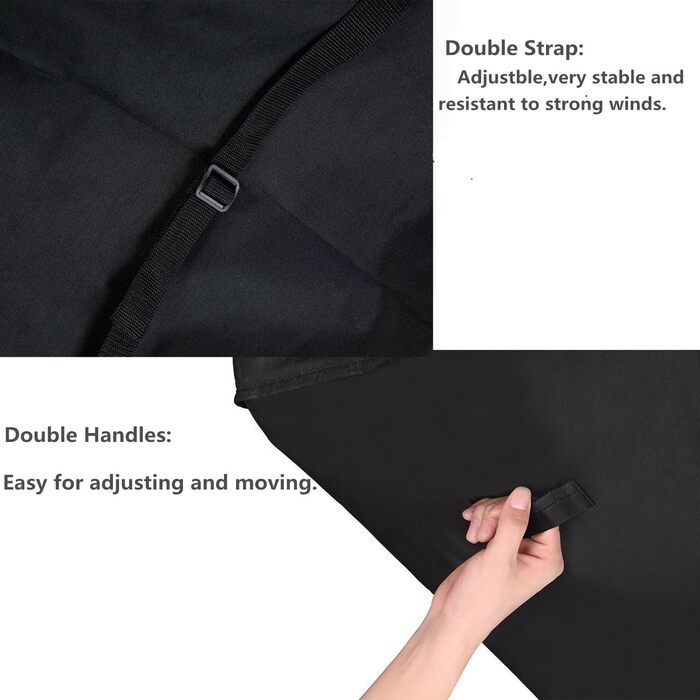 Чохол для гриля HONGCI 600D Oxford, водонепроникний, 152×76×120 см, захисна накидка для Weber, Brinkmann, Char Broil, Holland, Jenn Air, Landmann