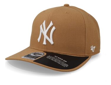 Кепка бейсбольна 47 MLB Cold Zone Snapback Camel (31) з вигнутим козирком та логотипом команди