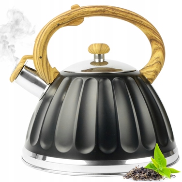 Класичний сталевий чайник Karl Hausmann, 3 л, чорний