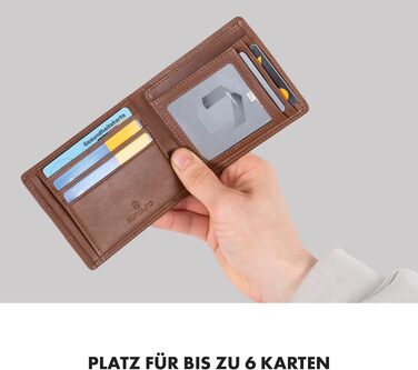 Чоловічий тонкий гаманець ZNAP® з RFID захистом | Slim Wallet для кредитних карток (8 карт)