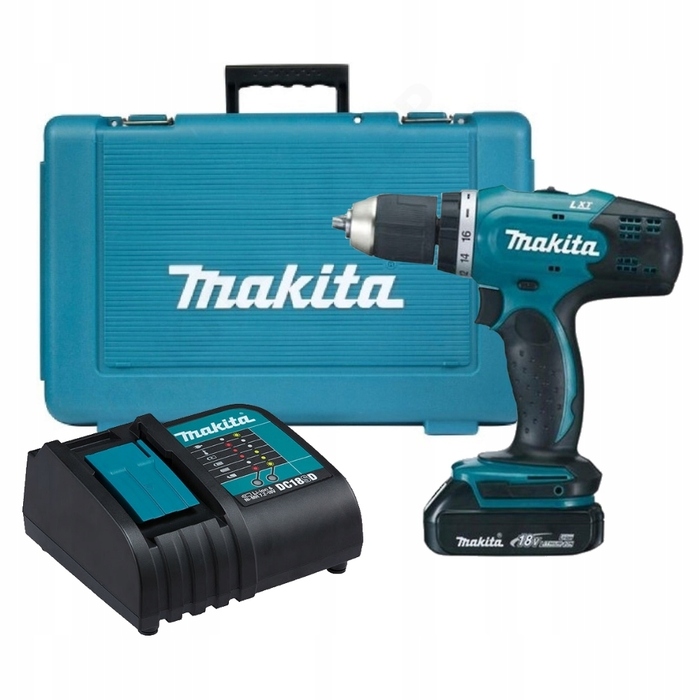 Дриль-шурупокрут Makita DDF453Z LXT 18V, 42 Нм, 2 швидкості (тушка, в картонній упаковці)