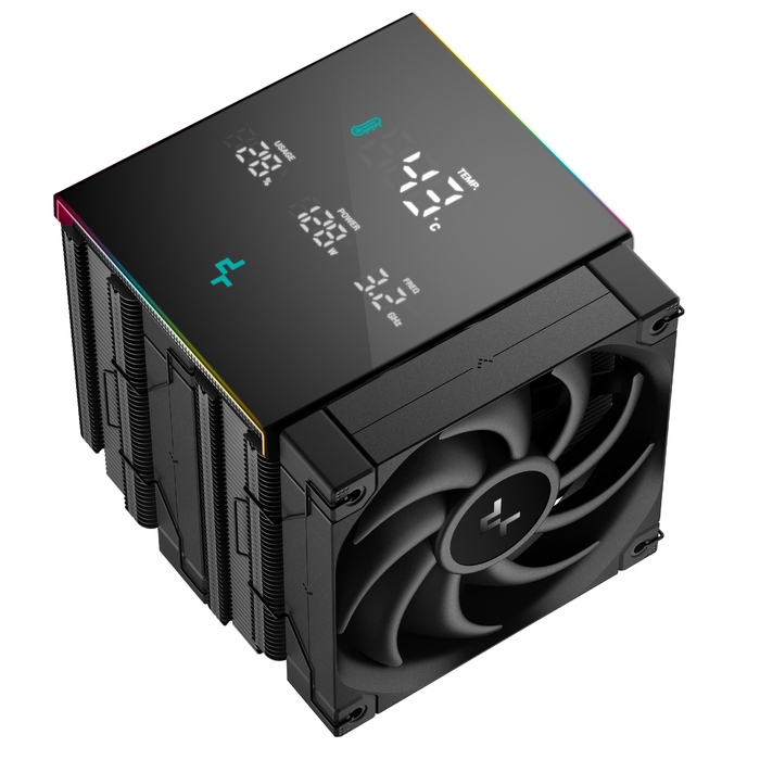 Кулер для процесора DeepCool AK620 Digital Pro, 2x 120мм, чорний
