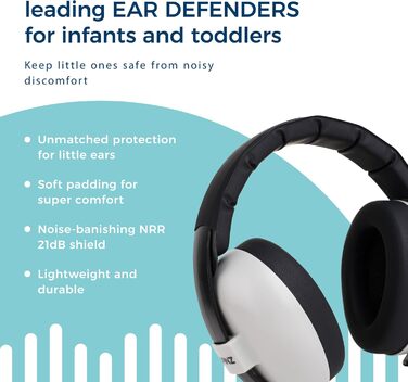 Banz Bubzee Захист вух для малюків сірого кольору