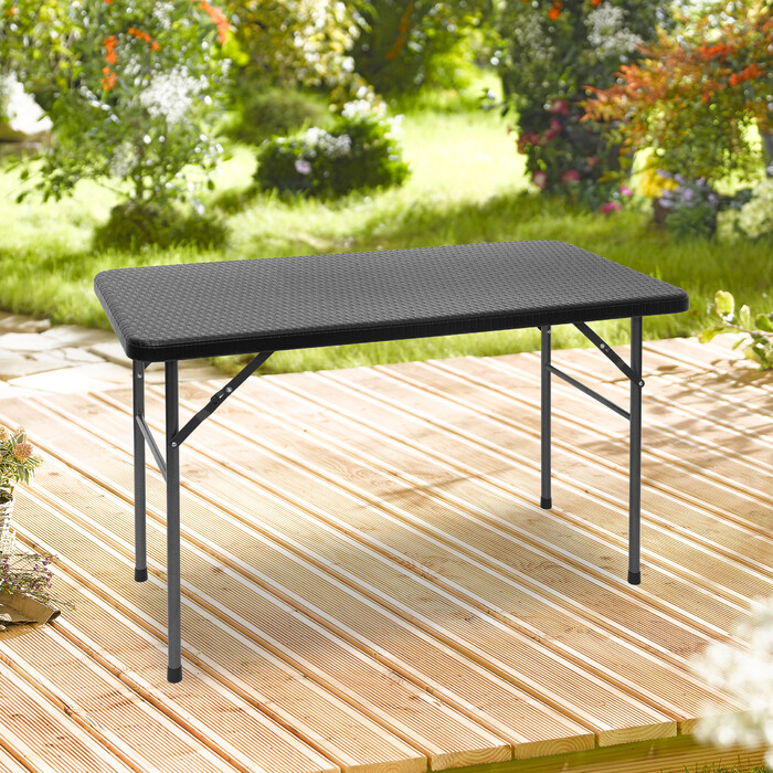 Relaxdays Folding Garden Table BASTIAN