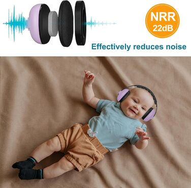Навушники для захисту від шуму ProCase для немовлят та дітей до 36 місяців (рожеві)