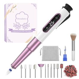 Електричний фрезер для нігтів Denabuty DN-2502Z Violett: 12-в-1, USB, 5 швидкостей, манікюр/педикюр