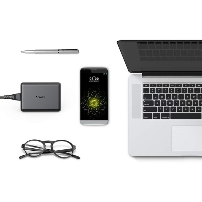 Зарядний пристрій Anker PowerPort Speed 5 63W 5 портів USB з Quick Charge 3.0 та Power IQ для Samsung, iPhone, iPad