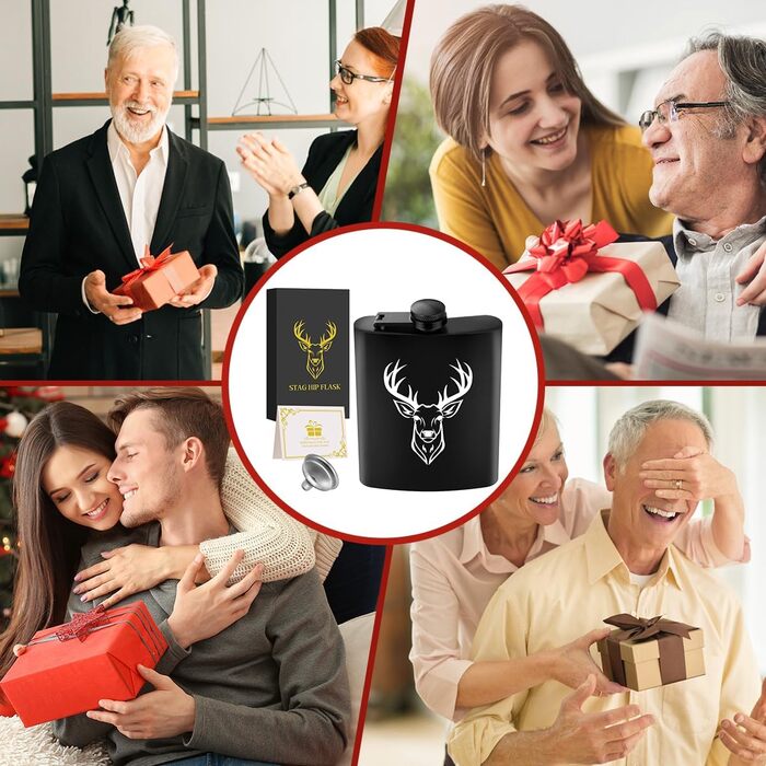 Фляга туристична 237мл з нержавіючої сталі, з воронкою та листівкою, у подарунковій коробці, для кемпінгу, піших прогулянок та активного відпочинку (дизайн 