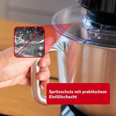 Кухонний комбайн-міксер LEHMANN з набором аксесуарів, 1500 Вт, 12 швидкостей, чаша 5 л, захист від перегріву, планетарний міксер з 3 насадками та захистом від бризок, чорний