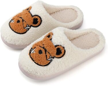 Тапочки зимові Mishansha для жінок та чоловіків, теплі плюшеві, з піною пам'яті, розмір 36-47, жовті та білі