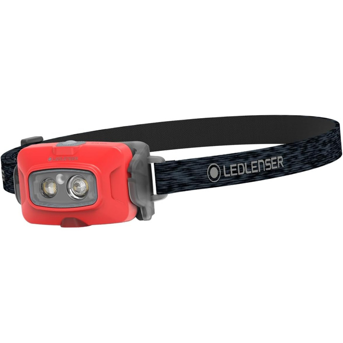 Ledlenser Rechargeable Headlamp | LED Headlamp 500 Lumens | Adventure Headlights Waterproof with Red Light | Outdoor Headlamp | Headlamp | Waterproof Head Flashlight IP68 (HF4R Core, Red)