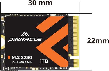 SSD Timetec PCIe 4.0 Gen4x4 1TB M.2 2280 для PS5, PC, Laptop - NVMe, Phison E27T, 2000TBW, 7400/6100 MB/s