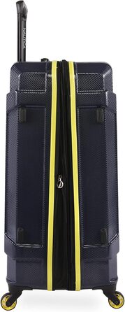 Валіза-тележка Nautica Maker Hardside, Navy/Gelb, розмір Carry-On 21 дюймів та Checked-Large 29 дюймів