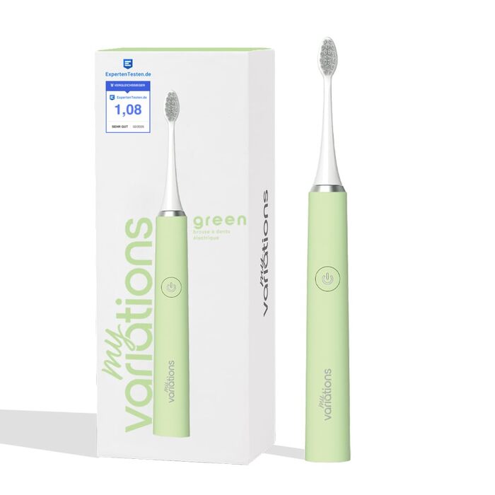 Електрична зубна щітка My Variations: акумуляторна, 5 режимів чищення, таймер 2 хв, чорна