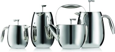Френч-прес Bodum Columbia, подвійні стінки, нержавіюча сталь, 0,5 л, для кави, можна мити в посудомийній машині, глянцевий