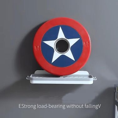 Підставка для мила з піддоном, сіра. Без свердління. Для душу, кухні, ванної кімнати