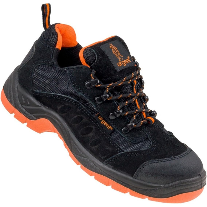 Робочі черевики Urgent, модель 210 S1, чорно-помаранчеві, 43 EU