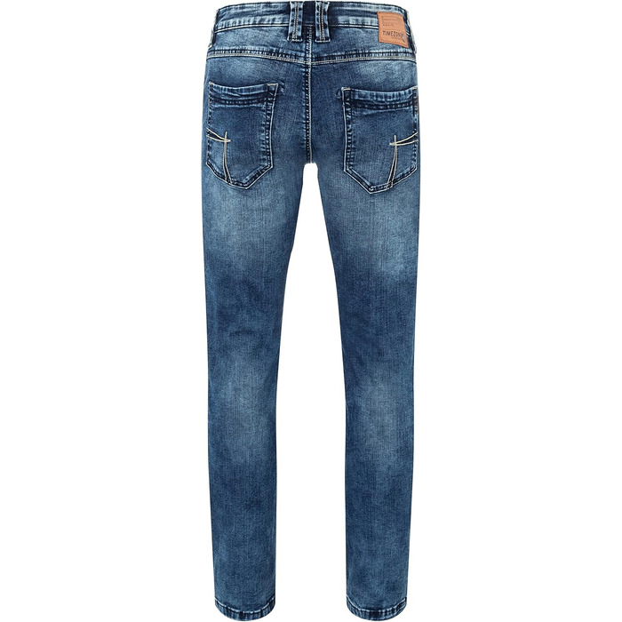 Чоловічі джинси Timezone Eduardotz Slim Fit, блакитні, W29-W40, Stretch 32W/34L (White Aged Wash 3201)