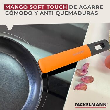 Набір сковорідок Fackelmann Soft з керамічним покриттям Greblon CK2 (28/24/20 см)