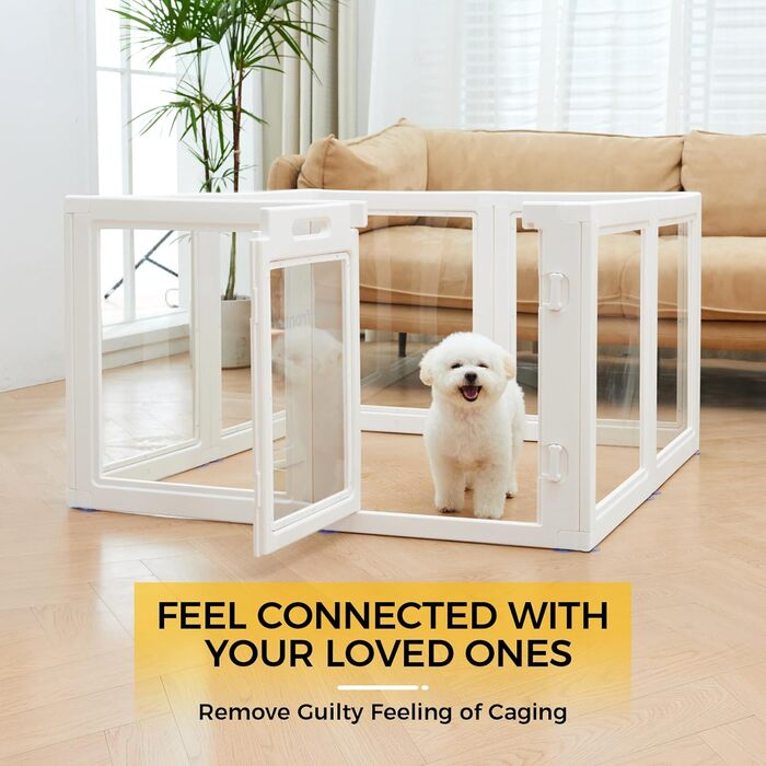 Клітка для цуценят Klarer Acrylplastik: простір для ігор для собак, котів та кроликів, легка збірка, 60 см, 8 шт.