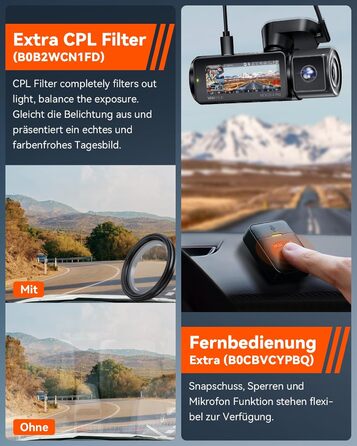 Відеореєстратор VANTRUE STARVIS 2: 4K + 1080P + 1440P, 3 канали, GPS, WiFi, паркувальний режим, нічне бачення, LTE (N4 Pro)