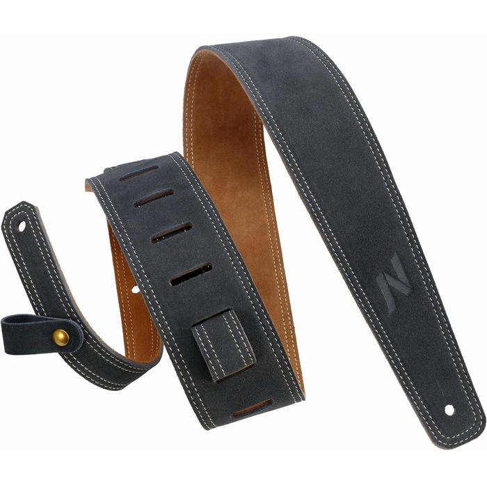 Накладна на гітару Nefelibata з повного нубуку, 76 см, з підкладкою з піни та петлею для кабелю, для акустичної, бас та електрогітари (Темно-сірий)