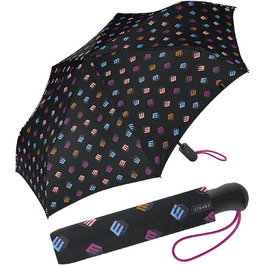 Жіноча парасолька ESPRIT Easymatic з автоматичним відкриванням - Butterfly kiss (чорний)