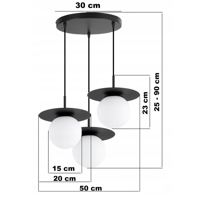 Підвісна люстра Elko-Lighting Nox — 3 точки освітлення, цоколь E27
