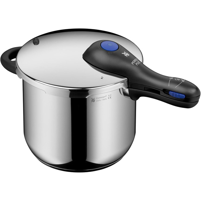 Мультиварка WMF Perfect Plus One Pot 6,5л з вставкою, для індукції, з захистом від полум'я, великим сигналом, 2 рівнями приготування, знімний ручка кришки