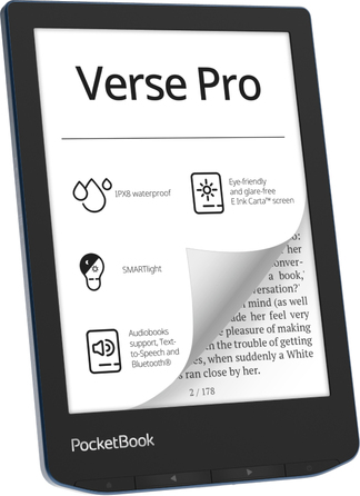 Електронна книга PocketBook Verse Pro 16 ГБ, 6 дюймів, чорна