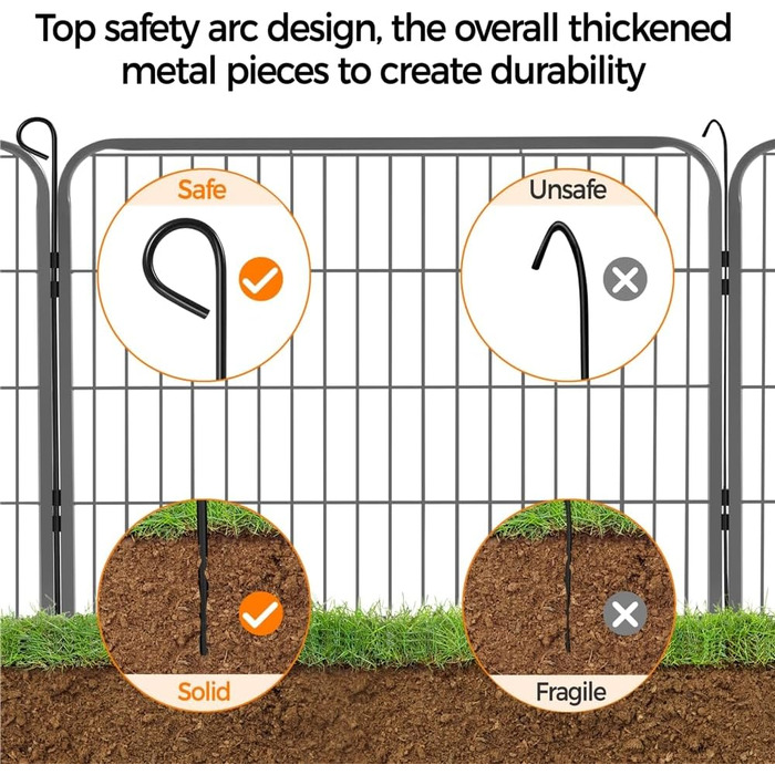 Вольєр для цуценят Yaheetech на 16 панелей, 80x60 см, чорний