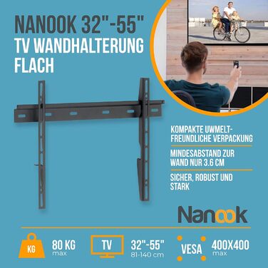 Настінне кріплення для телевізора Nanook 32-55