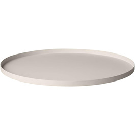 Blomus Tray -Peasy- Stainless Steel Serving Tray | Decorative Round Tray with Rim ⌀ 30cm (S, Moonbeam)