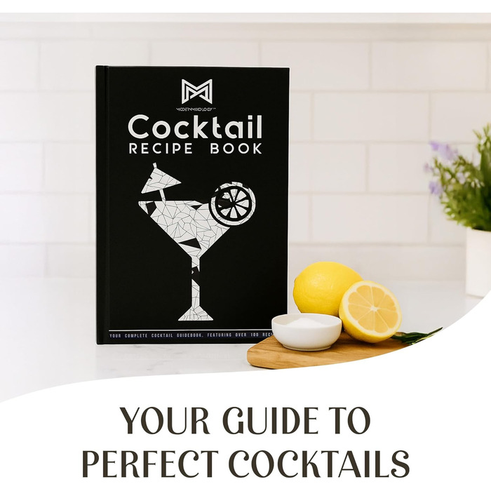 Набір для коктейлів Modern Mixology 21 предмет, стійка, професійний барний набір: шейкер, мірний стакан, ситечко, ложка, пінцет, відкривачка, мадлер (срібний, темно-коричневий)