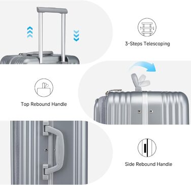 Чемодан-валіза Sea Choice 2 в 1 (55/78 см) з TSA замком та тримачем для напоїв, зелений