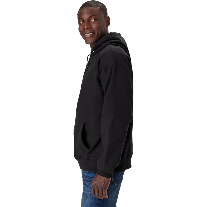 Світшот Hanes Ultimate чоловічий, важка флісова худі, бавовна, чорний L